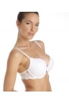 Super Boost Padded Push Up White Underwire Bra