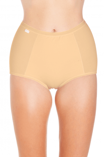 Womens Beige High Waist Two Pack Control Briefs