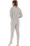 Camille Womens Comfy Fit Grey Marl Hacci Pyjama set - Camille from